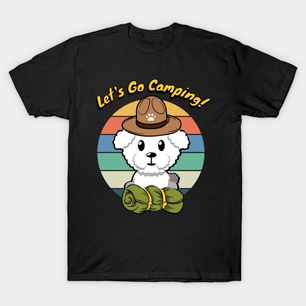 Cute Furry dog wants to go camping T-Shirt by Pet Station